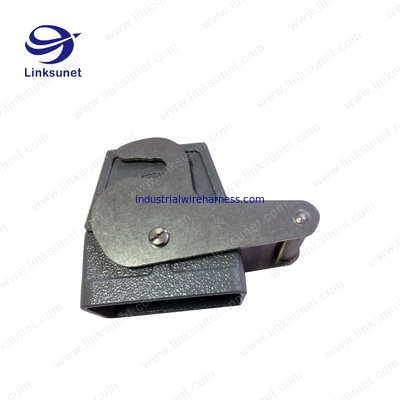 Large Current Customized Harting Heavy Duty Connectors CONN HOOD Side Entry SZ6B M25
