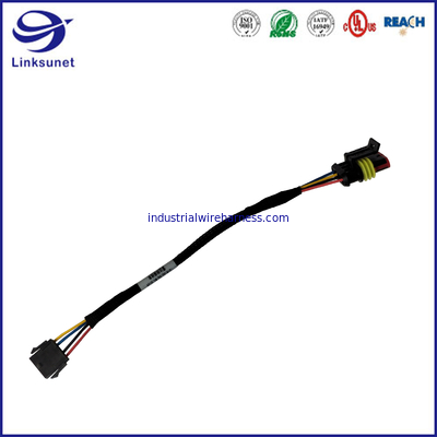 Multi-core, εκτενές 30-18AWG, 43640 σειρές 3.00mm ενιαίοι συνδετήρες ορθογωνίων υπόλοιπου κόσμου με την επιτροπή τοποθετεί τα αυτιά για το λουρί καλωδίων